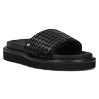 Kožené čierne papuče Filippo DK6150/24 BK PT