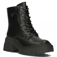 Kožené čierne topánky Filippo DBT4757/23 BK