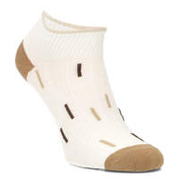 Ponožky bielo-hnedé vzory L604-1