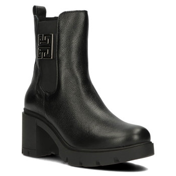 Semišové členkové topánky Filippo 60396 Black
